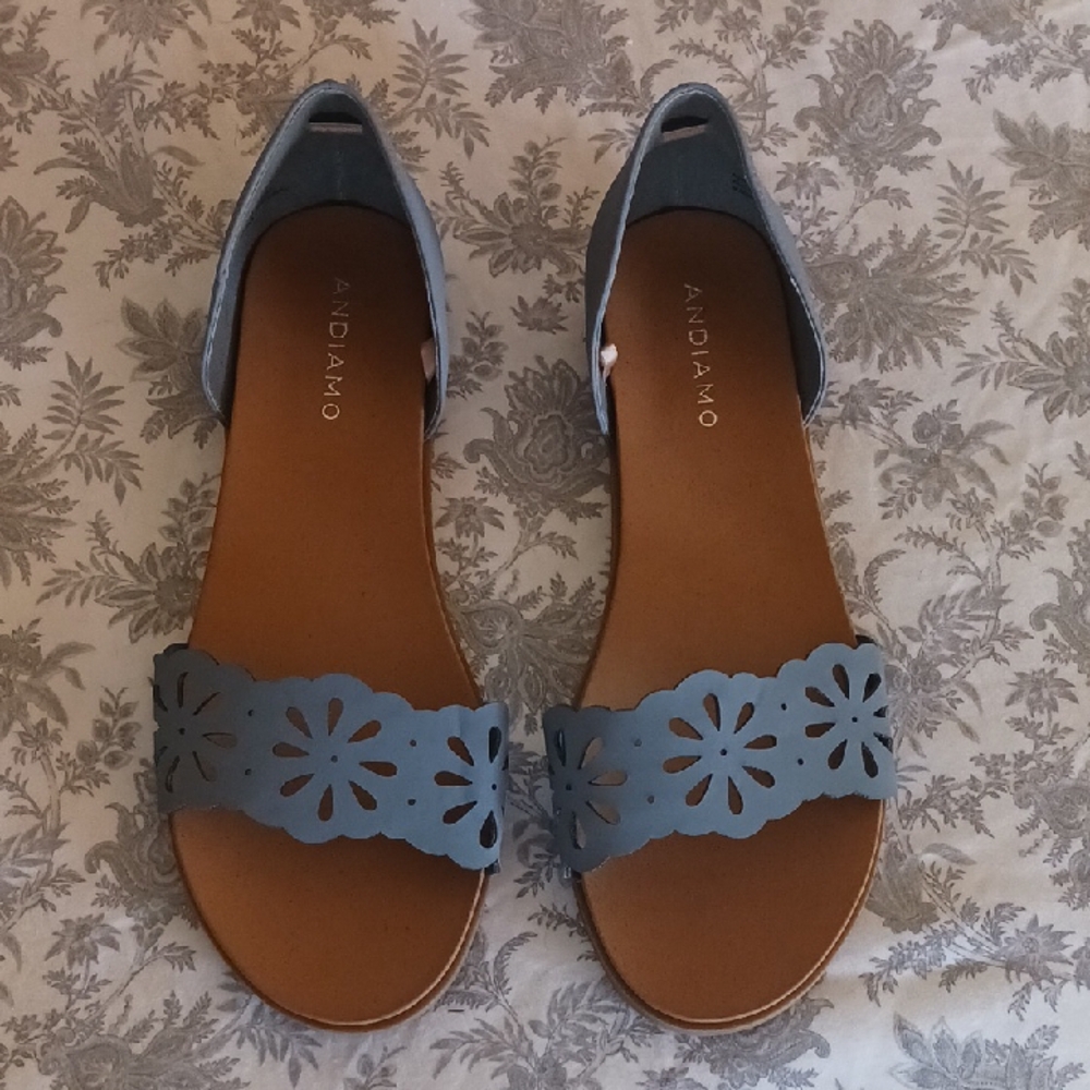 Andiamo Women's Blue Sandals. Size 10. Like Brand New!